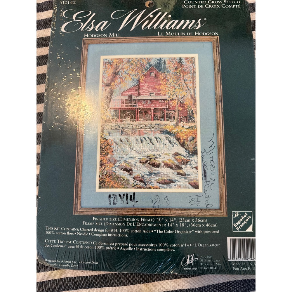 vtg Elsa Williams Hodgson Mill Counted Cross Stitch Kit Dorothy Dent 10x14 New
